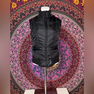 Messino Black Zip Up Puffer Vest Women’s Size XS